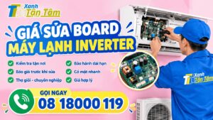 giá sửa board máy lạnh inverter