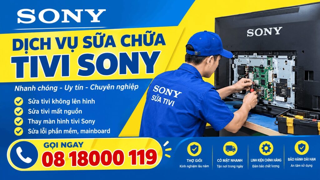 dịch vụ sửa chữa tivi sony