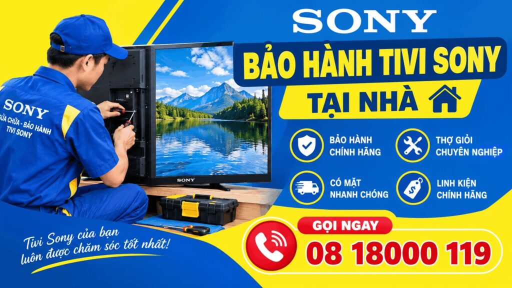 bảo hành tivi sony tại nhà