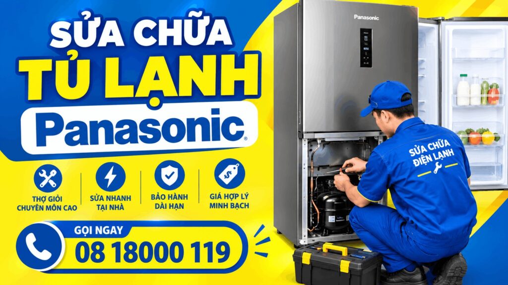 sửa chữa tủ lạnh panasonic