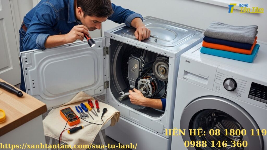 sửa chữa máy sấy kêu to