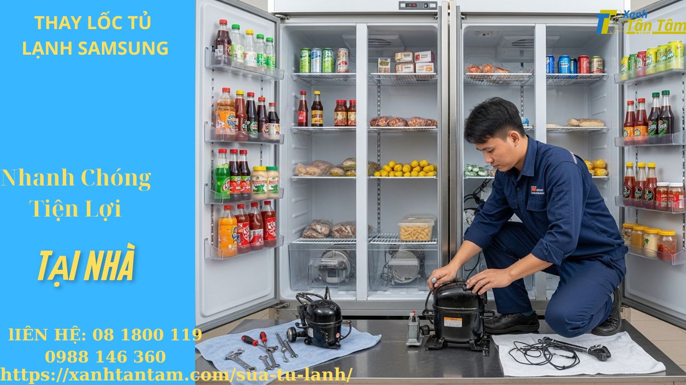 thay lốc tủ lạnh samsung thay lốc tủ lạnh samsung