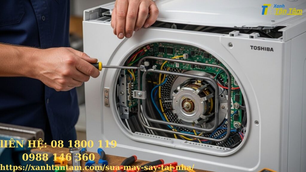 dịch vụ sửa máy sấy toshiba