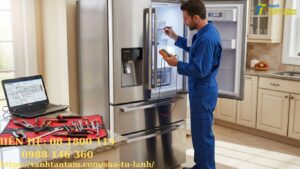 sửa tủ lạnh hitachi dĩ an