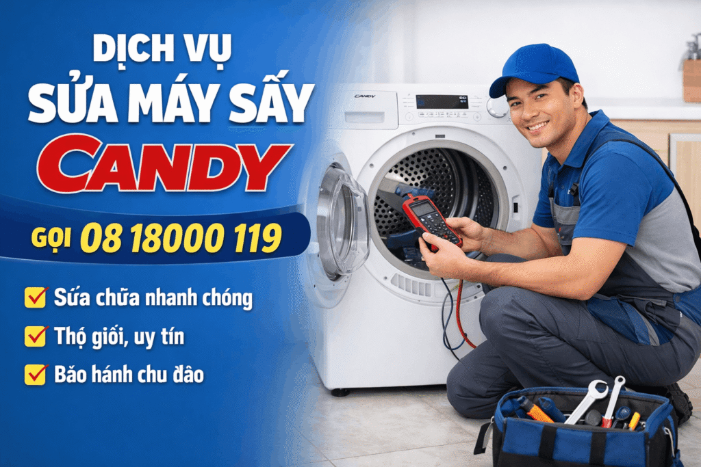dịch vụ sửa máy sấy candy