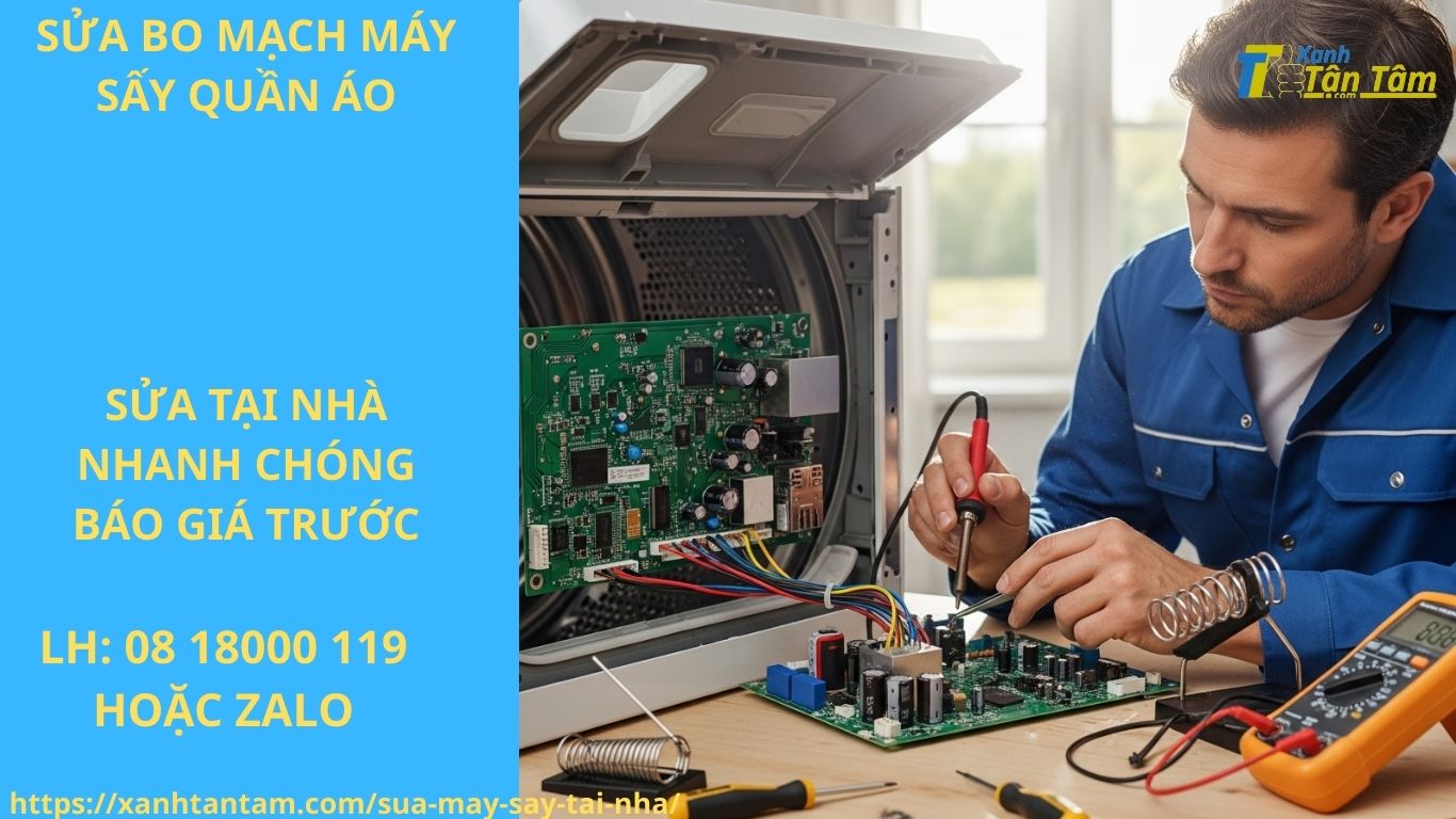 sửa bo mạch máy sấy quần áo sửa bo mạch máy sấy quần áo