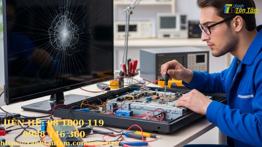 sửa tivi hỏng màn hình hcm