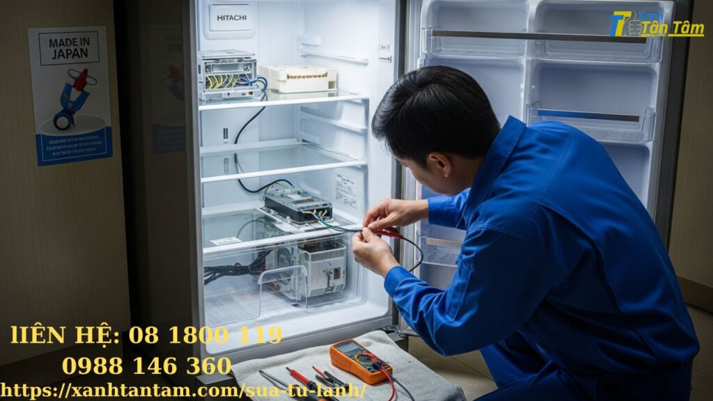 sửa tủ lạnh hitachi nội địa