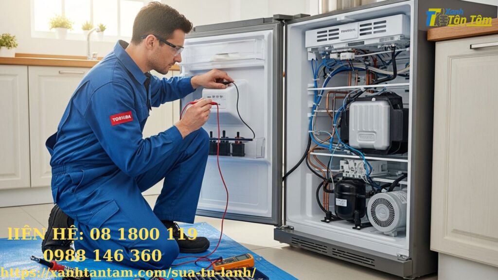 thợ sửa tủ lạnh toshiba