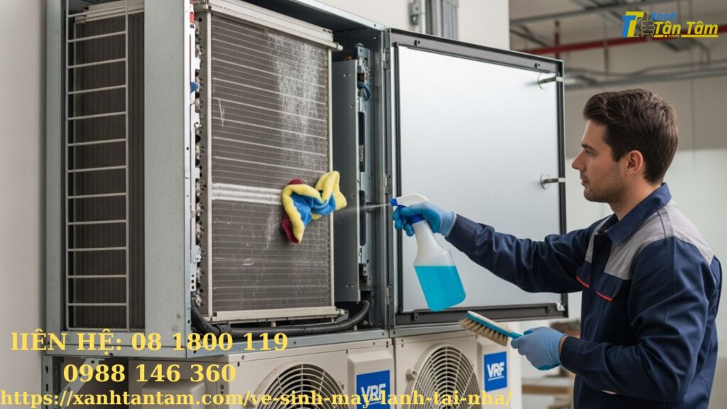 vệ sinh máy lạnh vrf