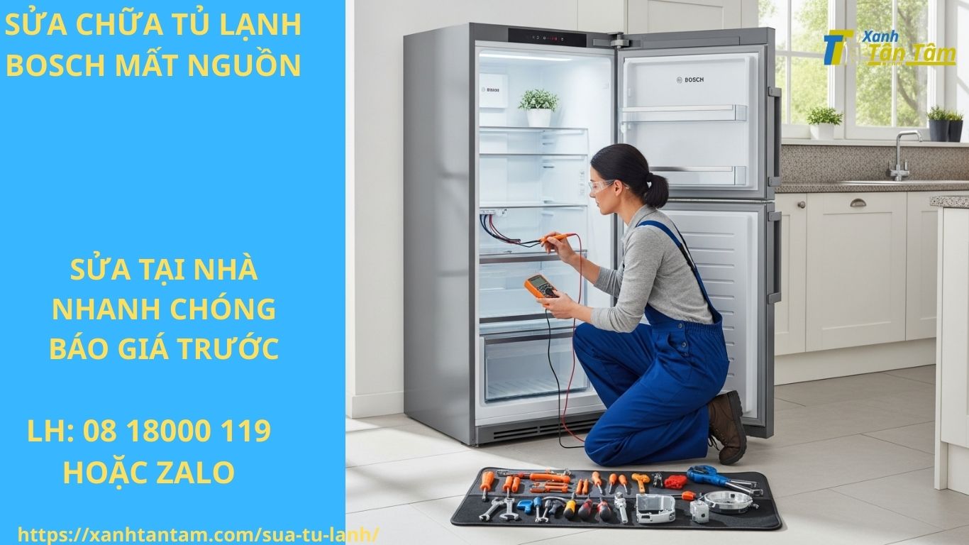 sửa chữa tủ lạnh Bosch mất nguồn sửa chữa tủ lạnh Bosch mất nguồn