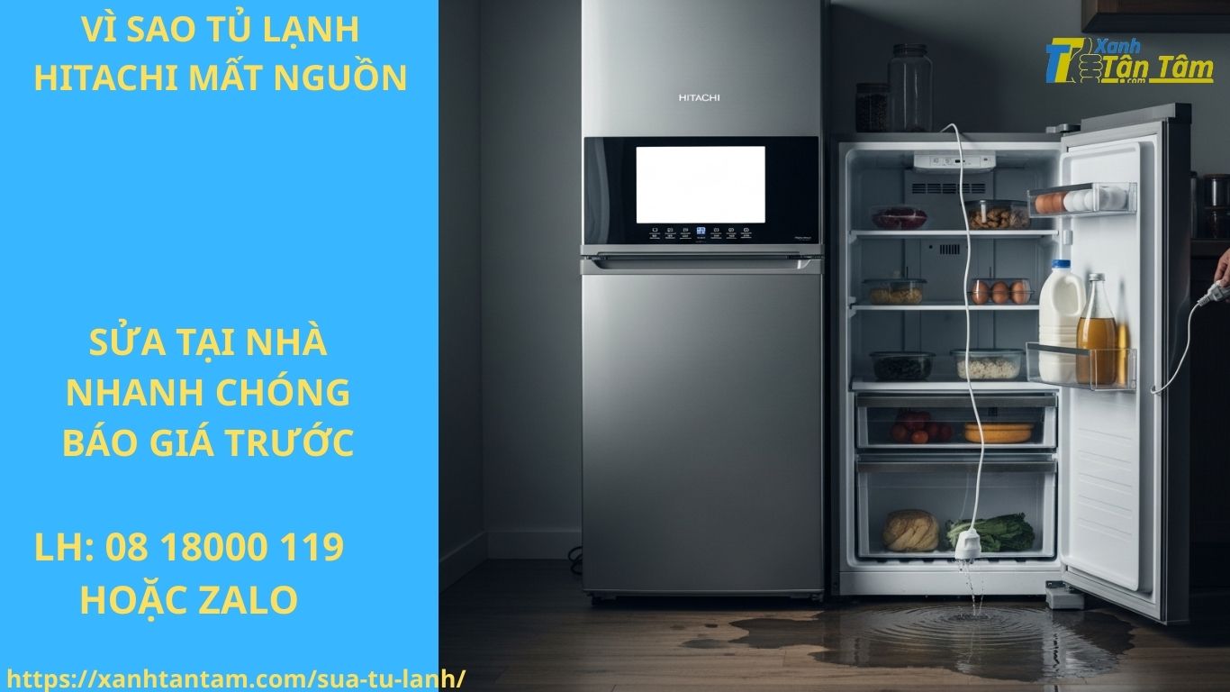 vì sao tủ lạnh hitachi mất nguồn vì sao tủ lạnh hitachi mất nguồn