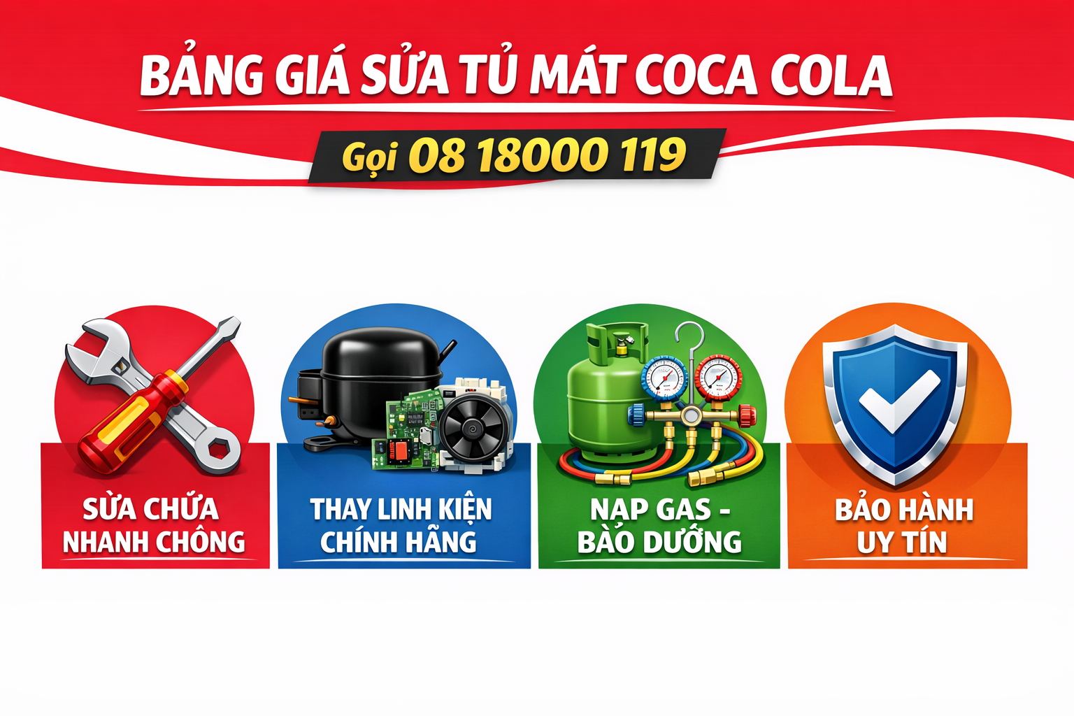 bảng giá sửa tủ mát coca cola bảng giá sửa tủ mát coca cola