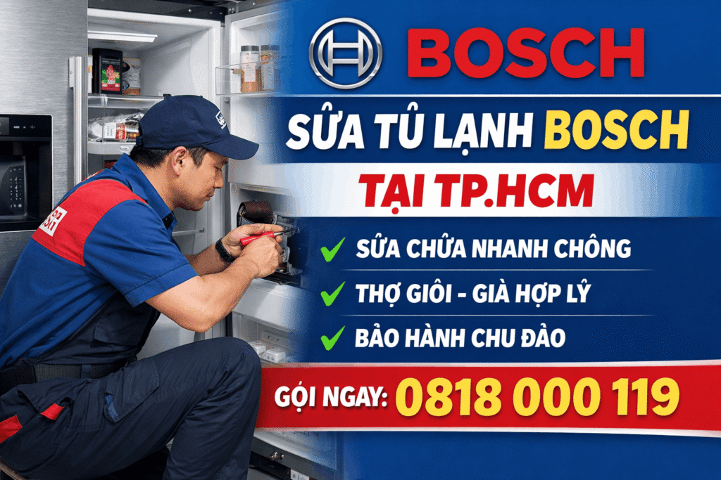 sửa tủ lạnh Bosch tại TpHCM