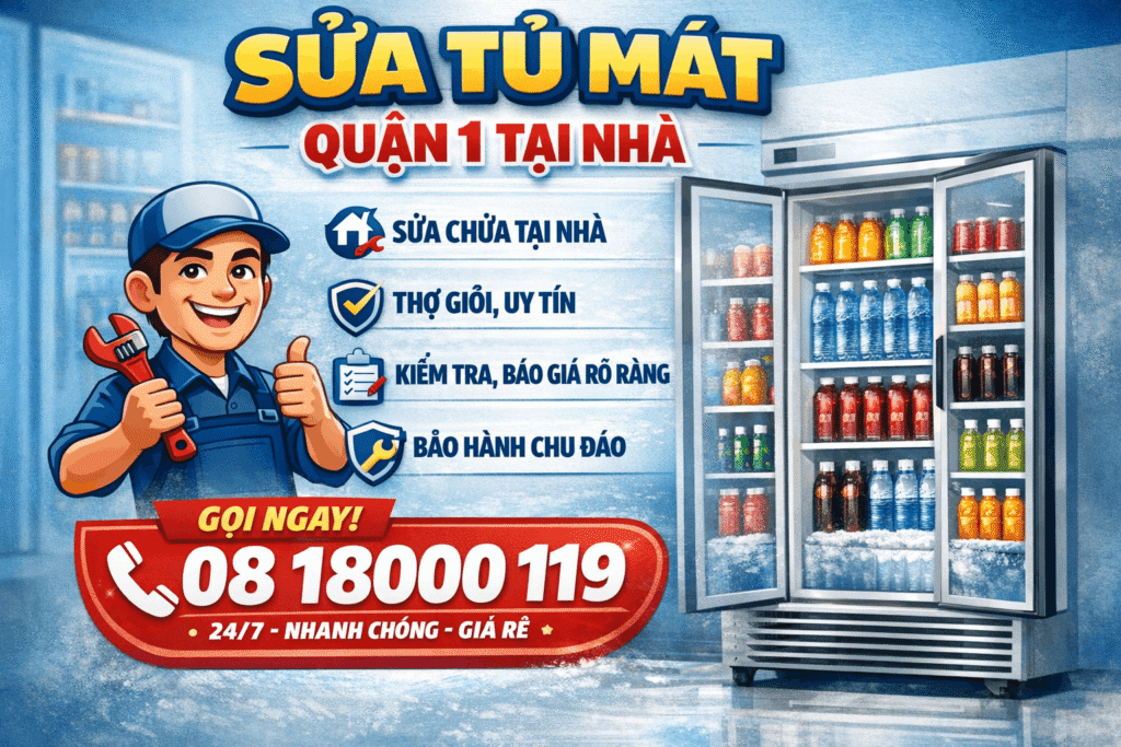 sửa tủ mát quận 1 tại nhà