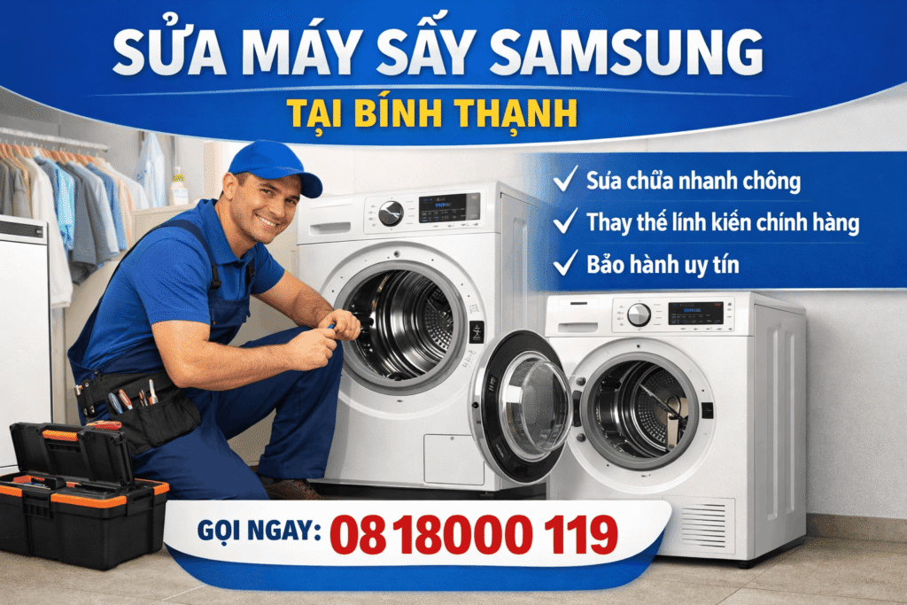 sửa máy sấy Samsung tại bình thạnh