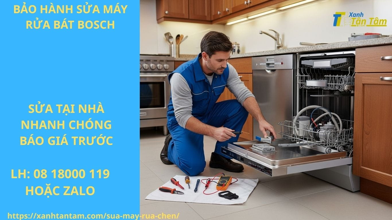 bảo hành sửa máy rửa bát Bosch 