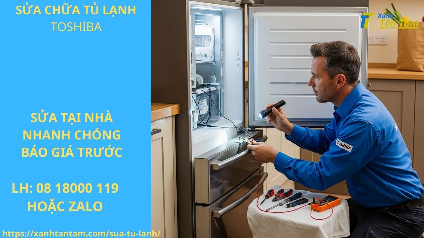 sửa chữa tủ lạnh Toshiba 