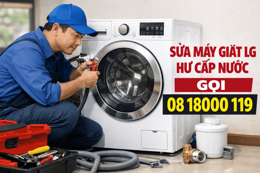 sửa máy giặt Lg hư cấp nước