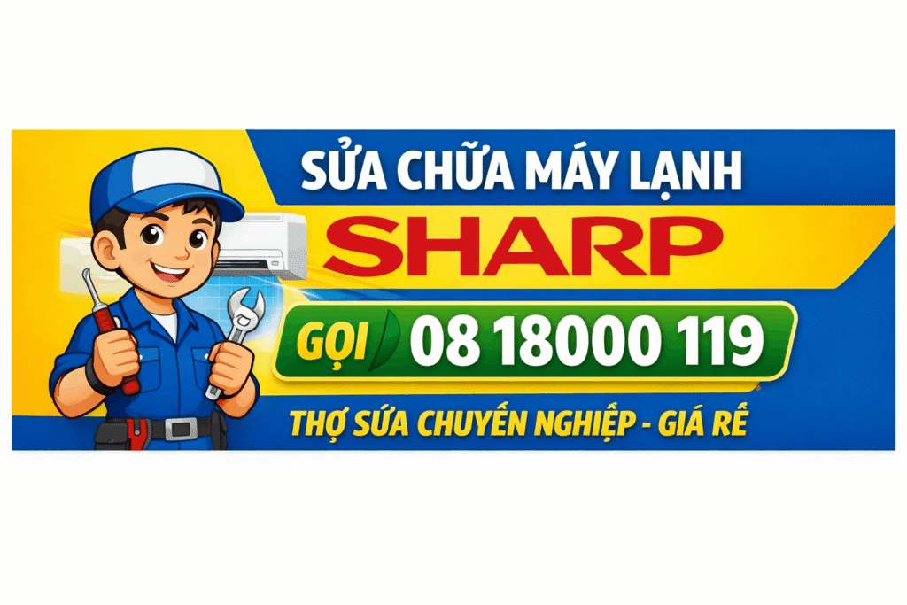 sửa chữa máy lạnh Sharp