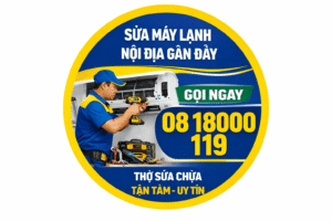 sửa máy lạnh nội địa gần đây