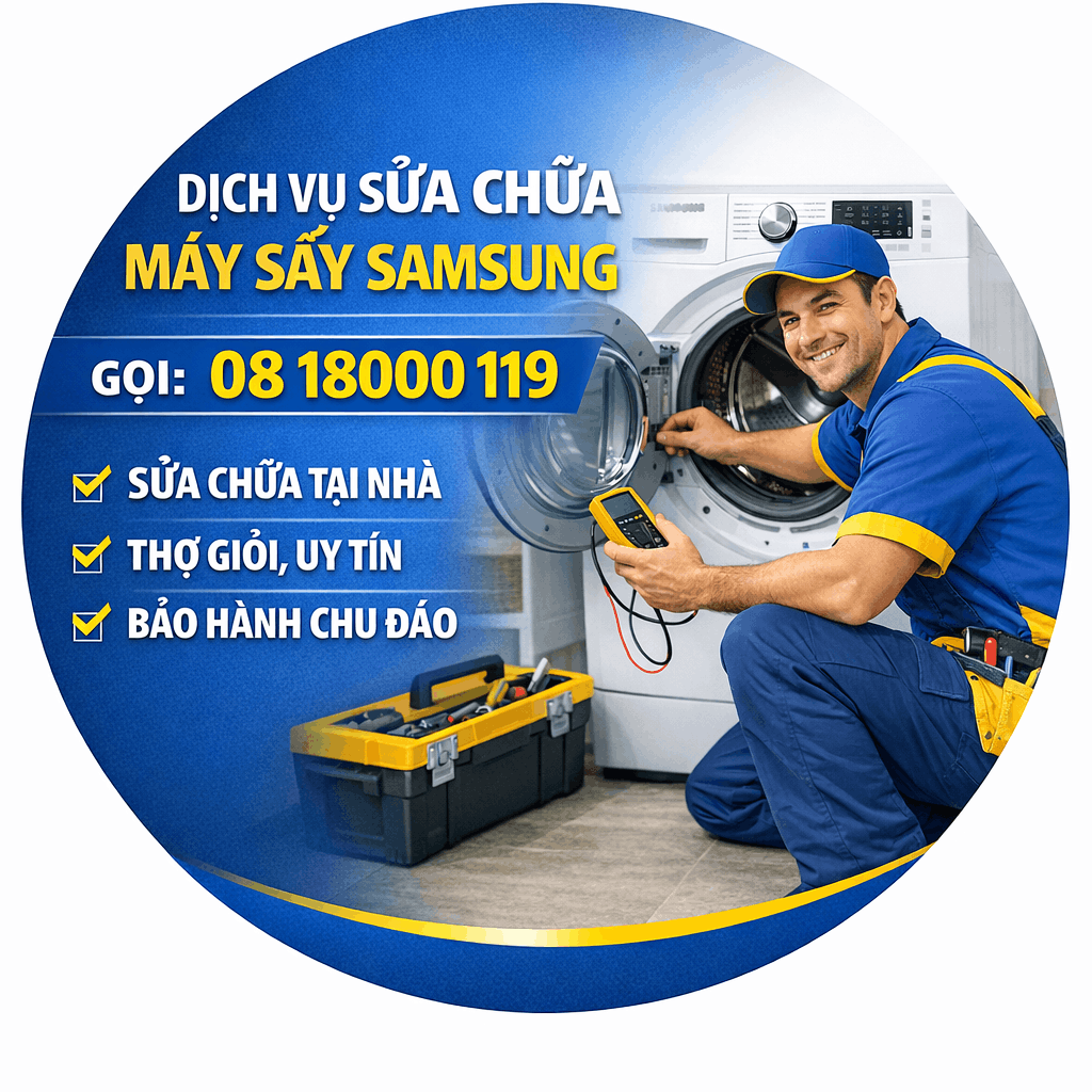 dịch vụ sửa chữa máy sấy Samsung