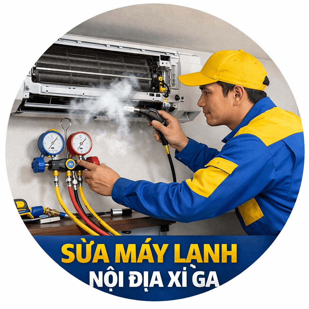 sửa máy lạnh nội địa xì ga