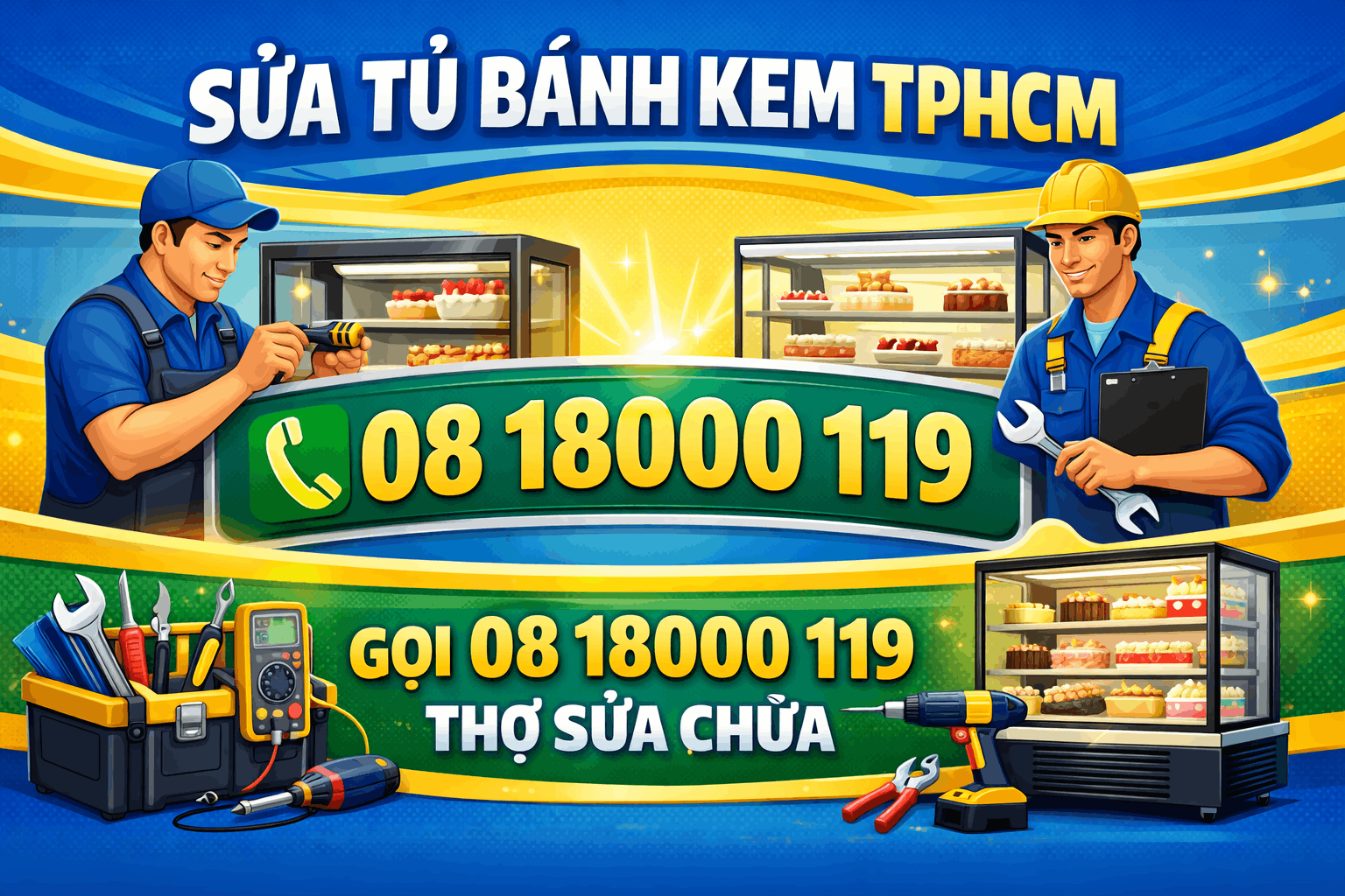 sửa tủ bánh kem TPHCM sửa tủ bánh kem TPHCM