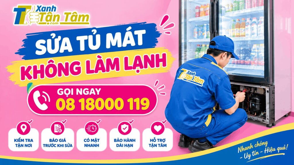 sửa tủ mát không làm lạnh