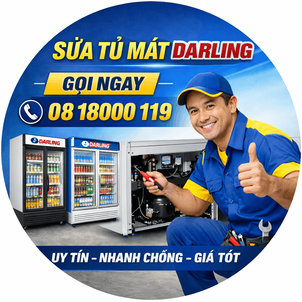 sửa tủ mát Darling