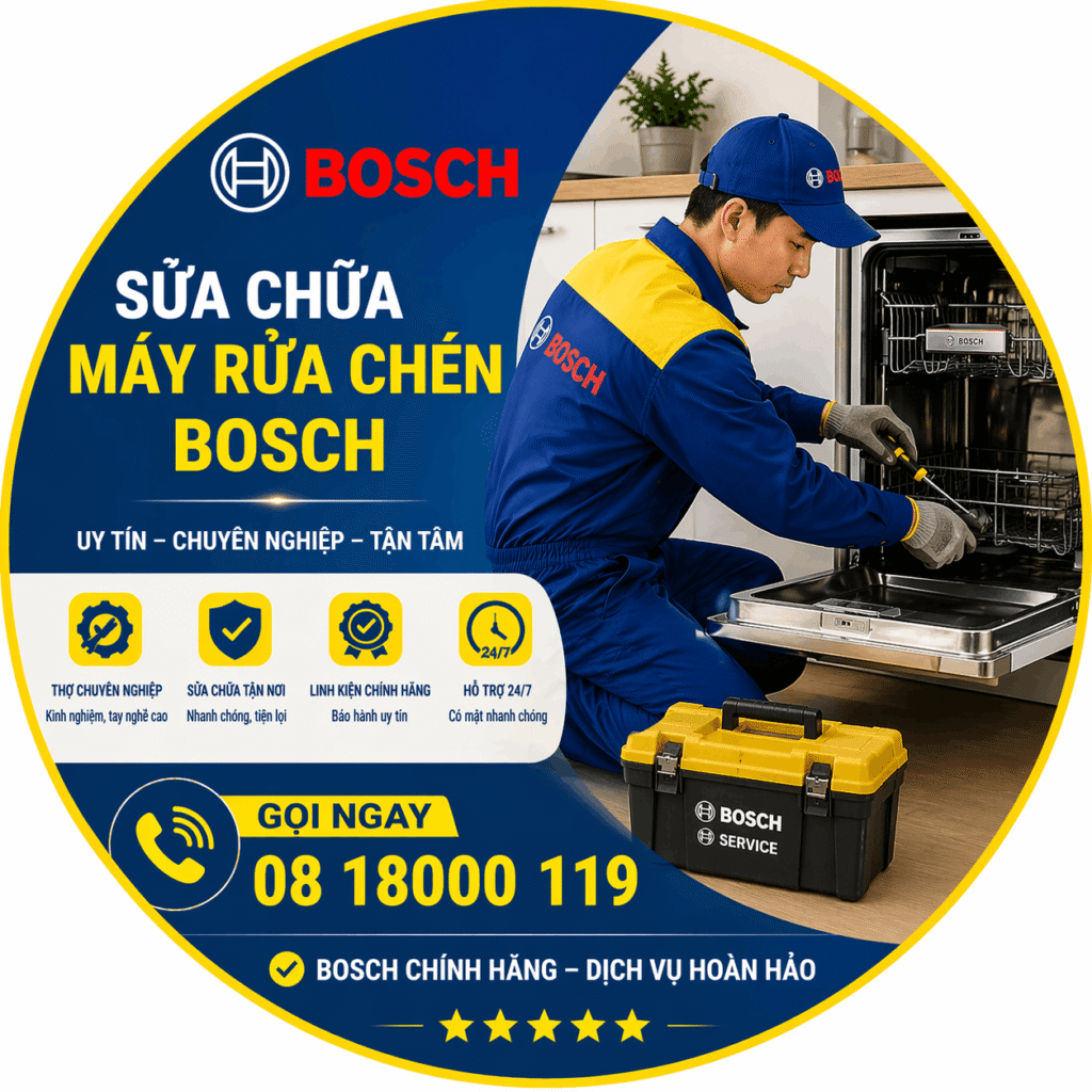 sửa chữa máy rửa chén bosch