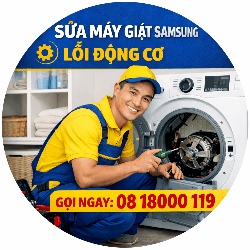 sửa máy giặt Samsung lỗi động cơ