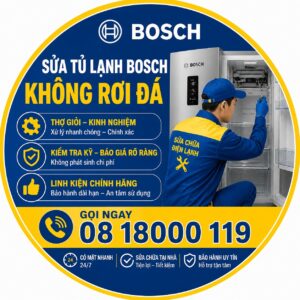 sửa tủ lạnh bosch không rơi đá