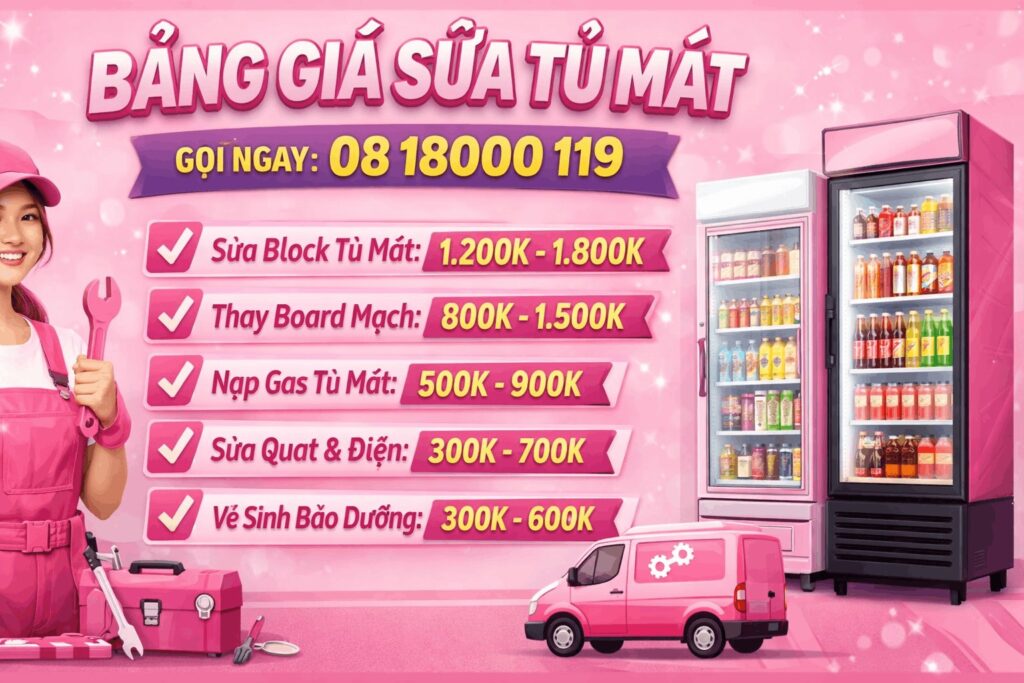 bảng giá sửa tủ mát