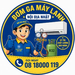 bơm ga máy lạnh nội địa nhật