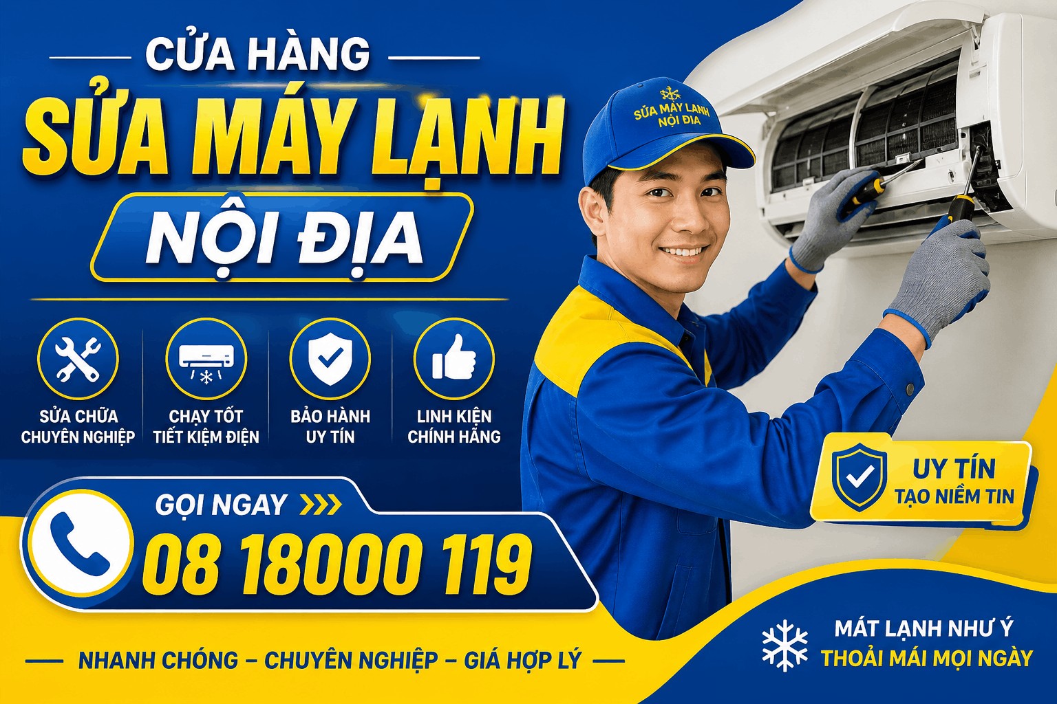 cửa hàng sửa máy lạnh nội địa