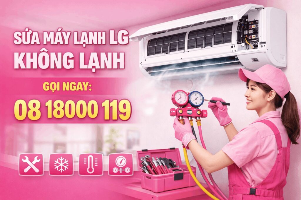 sửa máy lạnh lg không lạnh 