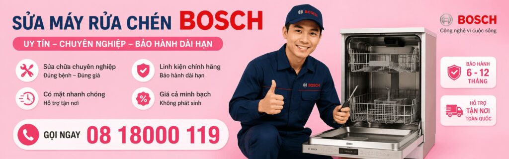 sửa máy rửa chén bosch
