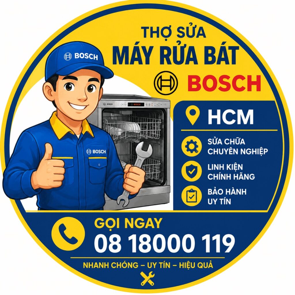 thợ sửa máy rửa bát bosch hcm