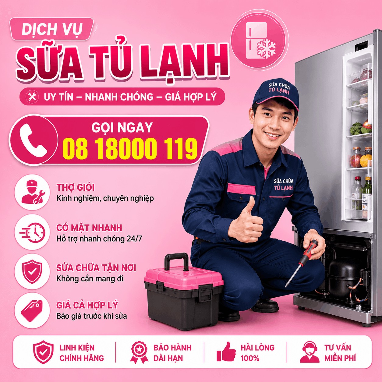 dịch vụ sửa tủ lạnh