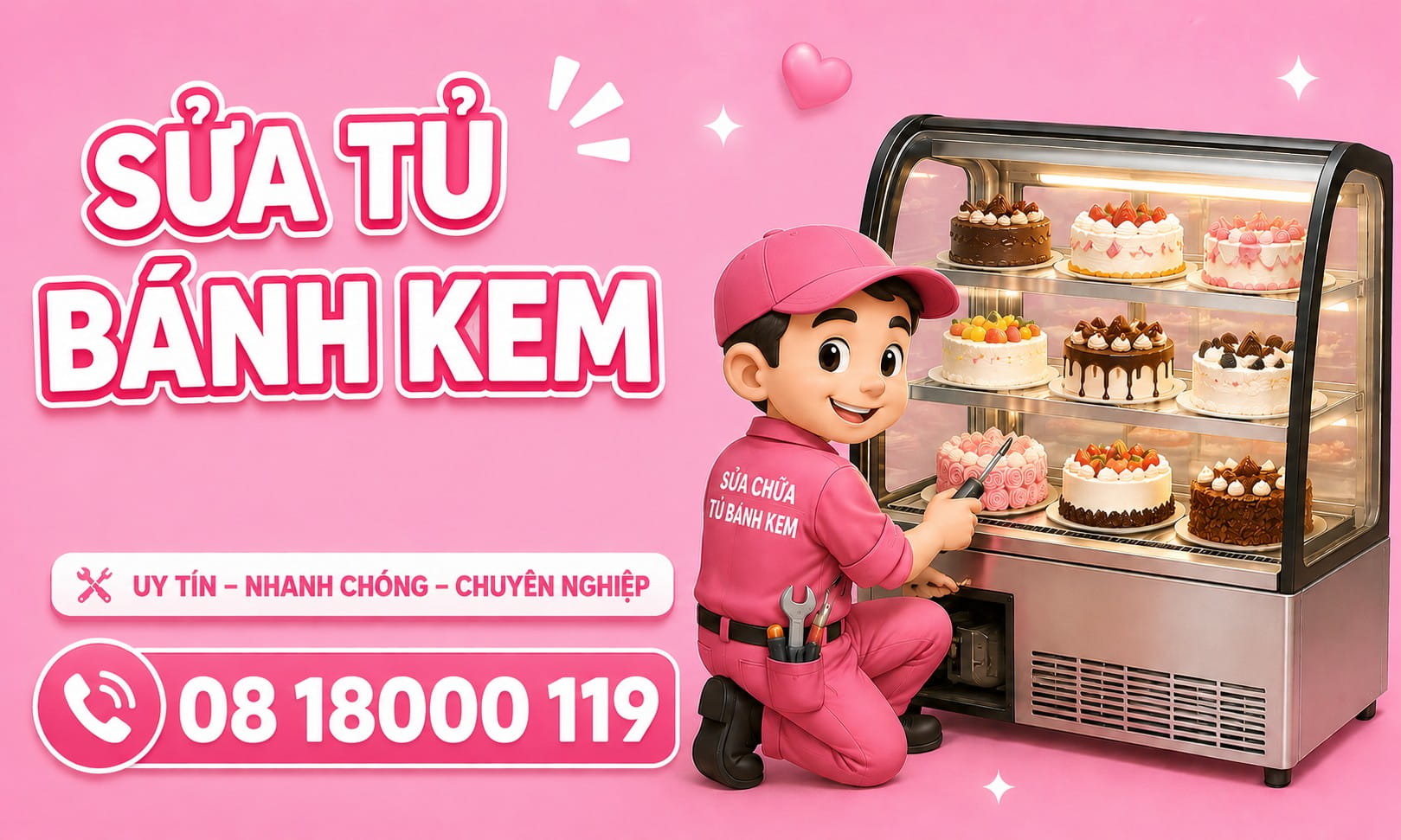 sửa tủ bánh kem hòa bình sửa tủ bánh kem hòa bình