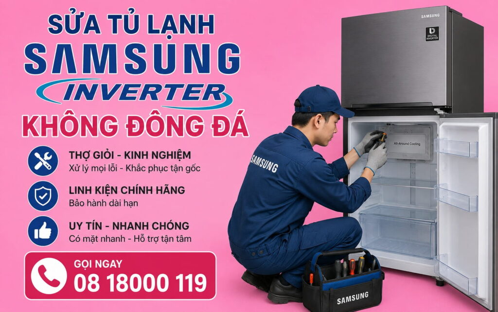 sửa tủ lạnh samsung inverter không đông đá