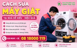 cách sửa máy giặt tại nhà