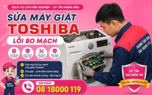 sửa máy giặt Toshiba lỗi bo mạch