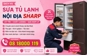 sửa tủ lạnh nội địa Sharp