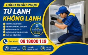 cách khắc phục tủ lạnh không lạnh