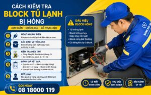 cách kiểm tra block tủ lạnh bị hỏng
