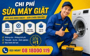 chi phí sửa máy giặt