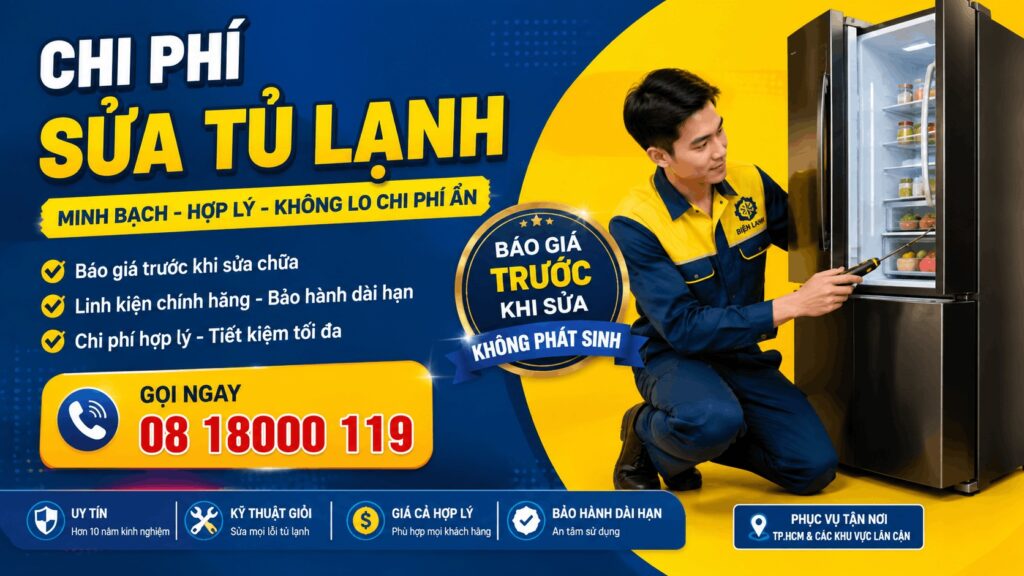 chi phí sửa tủ lạnh