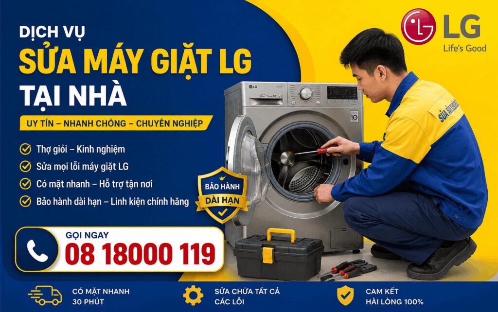 dịch vụ sửa máy giặt LG tại nhà